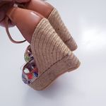 Anthropologie  Gaimo Colorful Brazilian Embroidered Espadrille Wedge Photo 6