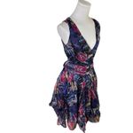 Diane von Furstenberg DVF Silk Wrap Dress Sz 6 Multicolor Abstract Whimsigoth Purple Photo 1