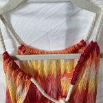 C&C California C & C California: Sheer red/orange/yellow beach coverup with pockets- M Photo 11