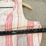 J. Jill Maxi Dress Women Sz Lg Petite Tiered Striped Beach Feminine Boho Cottage Pink Photo 7