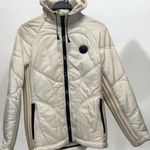 Jean Paul Gaultier 90s vintage Ivory quilted Hooded jacket Size Small Photo 0