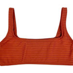 Aeropostale  Burnt Orange Ribbed Swim Bikini Bralette Top Size Small Photo 0