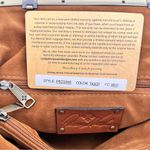 Patricia Nash Tan ‘Novella’ Rose Tooled Leather Frame Convertible Bag in “Tiger” Photo 9