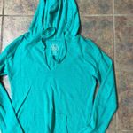 SO [] small teal blue high-low sweatshirt Photo 1