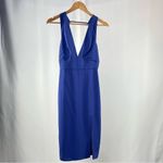 NWT Lulus Idina Backless Bodycon Midi Dress In Royal Blue Size Extra Small Photo 3