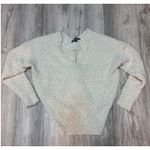 Lulus  Cream Knit Sweater Womens Medium Long‎ Sleeve V Neck Twist Back Photo 1