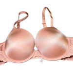 Auden Bra Womens 36B Peach/Pink The Daydream Padded Lace Adjustable Straps Pink Size undefined Photo 0