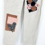 Sonoma  Womens Cottagecore Boho Heart Flower Patchwork Wide Leg Jeans Size‎ 25 Photo 3