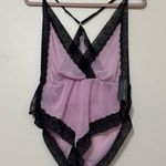 Yandy  Black and Pink Lace Romper Lingerie Photo 0