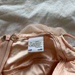 Selfie Leslie Auguste Tiered Frill Mini Dress Pink Blush Photo 5