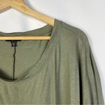 EXPRESS  Hunter Green Scoop Neck Half Sleeve Top M Photo 2