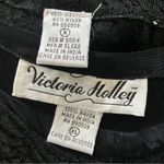 Vintage 90s Witchy Black Midi Dress Lace Vest. Size XL. Whimsigoth, Boho, Gothic Photo 8