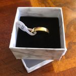 Ladies 18kt solid yellow gold 4mm classic dome wedding band NWT 7 Photo 3