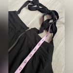 NWOT I Heart Halter Wide Leg Black Half Zip Jumpsuit size Medium Photo 4