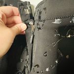 Gattinoni Jeanswear Black Denim Skirt Writing Graffiti Style Skirt Size 28 Photo 6