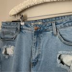 American Bazi Jeans Mom High Rise Light Blue Distressed Casual Trendy Photo 5