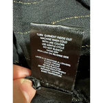 NWT Oat New York Long Sleeve Black & Gold Square Neck Smocked Dress | Size S Black Photo 8