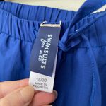 Swimsuits For All Swim Shorts Blue Pockets Drawstring Brief Lined ~ Size 18/20 Photo 5