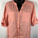 Harvé Benard 5----- Harve Benard Washable Linen Button Front Top Size Medium NWOT Photo 0