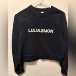 Lululemon Scuba Oversized Scuba pullover Wordmark black white size XS/S Photo 1