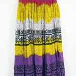 Vintage Y2K Bohocore Minimalist Ruffle Maxi Skirt SZ M Early 2000s Size M Photo 3