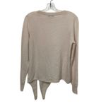 White + Warren Cream Beige Knotted Cashmere Knit Sweater Women's Size Large Photo 3