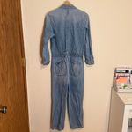 MOTHER The Half Spring Take Off Ankle in Zapped Wash Blue Size M Photo 2