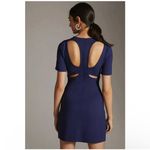 Anthropologie  Blue Ponte Cut Out Mini Dress Sexy Night Out Club Womens XS Photo 1