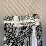 White House | Black Market  Paisley Black White Pleated Maxi‎ Skirt SIZE 8 Photo 5