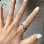 Elegant Silver Nail Women's Ring Photo 0