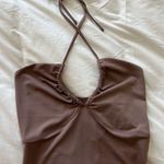 Abercrombie & Fitch Light Brown, Halter Bodysuit Photo 1