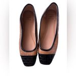 INC  International | Jenaya tan / brown & black ballet flat shoes 7M handmade Photo 1