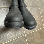 Aquatalia Womens Lillie Weatherproof Matte Leather Short Boots Black 8.5 Photo 5