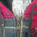 Billabong  S Red Plaid Hoodie Jacket Photo 5