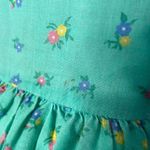 70s Vintage Prairie Swing Dress Green Photo 7