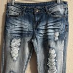 Vip Jeans VIP Skinny Blue Jeans with Distressed Details Photo 1