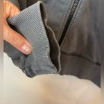 Lululemon  Women’s Loop Zip Up Hoodie Acid Rubber‎ Dye Black Size L Photo 11