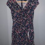 J.Crew  blue floral faux wrap ruffle dress Photo 3