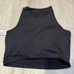 Old Navy  high neck black sports bra crop top Photo 1