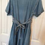 Denim Midi Dress With Built In Vest Size Large Photo 5