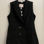 Anthropologie Hutch Longline Vest in Black NWT Size Medium Photo 2