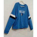 Nba New Era Dallas Mavericks Women's Fleece Sweatshirt  Logo Blue Size XL Photo 2