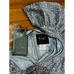 Mac Duggal 5622 Silver Sequin One-Shoulder Gown Evening Formal Dress Size 12 Photo 11