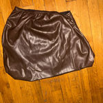 HELLO MOLLY CHAMPAGNE AT MIDNIGHT FAUX LEATHER SET BROWN Size M Photo 3