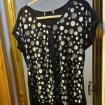 Diana Belle‎ Polka Dot Women's Top XL Black Photo 0