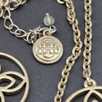 Dana Buchman Long Statement Gold Tone Open Work Station Necklace 38" Photo 6