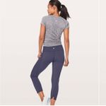 Lululemon On Your Mark Crop (23") in Midnight Navy Size 6 Photo 1
