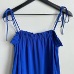Show Me Your Mumu  Angel Mini Dress in Bright Blue M Photo 4