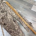 Anthropologie Daughters of the Liberation Subtle Survival Animal Print Trench Coat Taupe 2 Photo 15