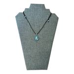 Starfish Light Blue Acrylic Satin Cord Necklace NEW Photo 1